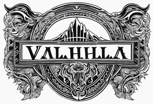 Valhalla entrance tattoo idea