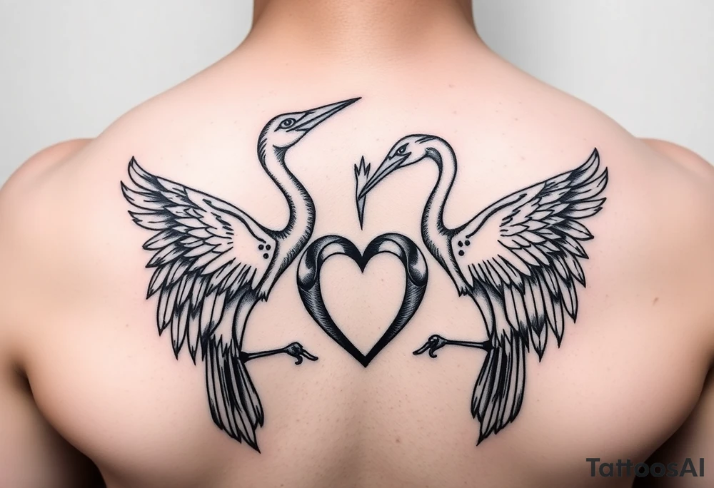 deux corbeau l épée de damoclès un crane et un coeur tattoo idea