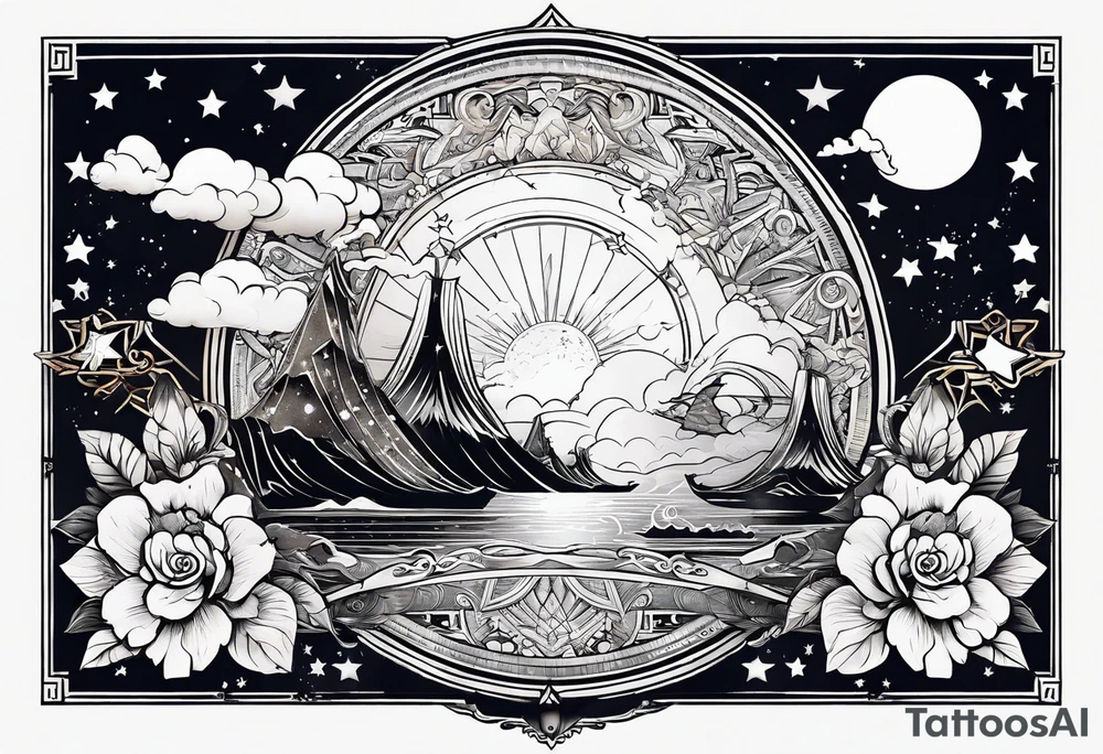 A star in the sky tattoo idea