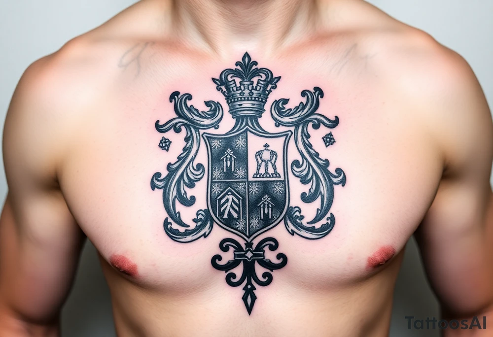 Smith, Irish family crest very intricate tattoo idea