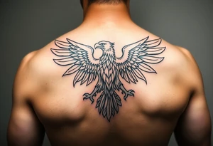 Tribal Polish Eagle tattoo idea