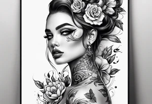 Full leg tattoo design tattoo idea