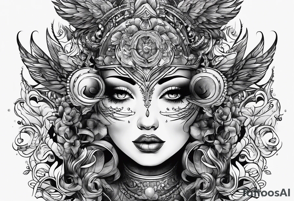 FEEL NO PAIN SHOW NO EMOTIONS tattoo idea