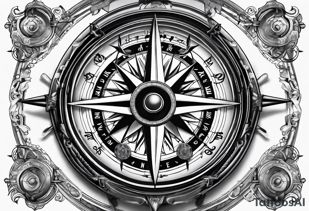Military compass tattoo idea