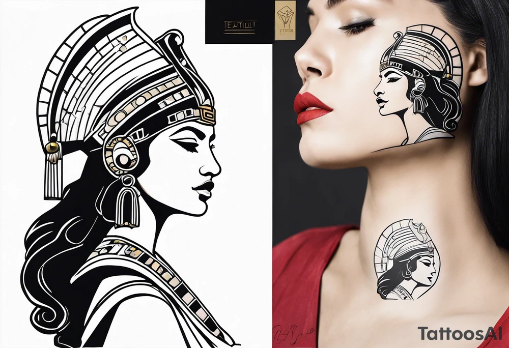 Cleopatra tattoo idea