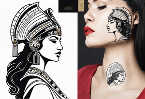 Cleopatra tattoo idea