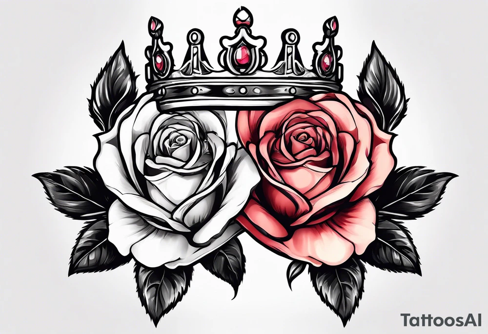 the rose queen's crown tattoo idea