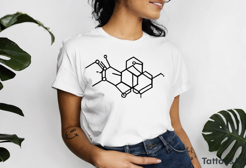 Healing is not linear with dopamine chemical structure tattoo idea