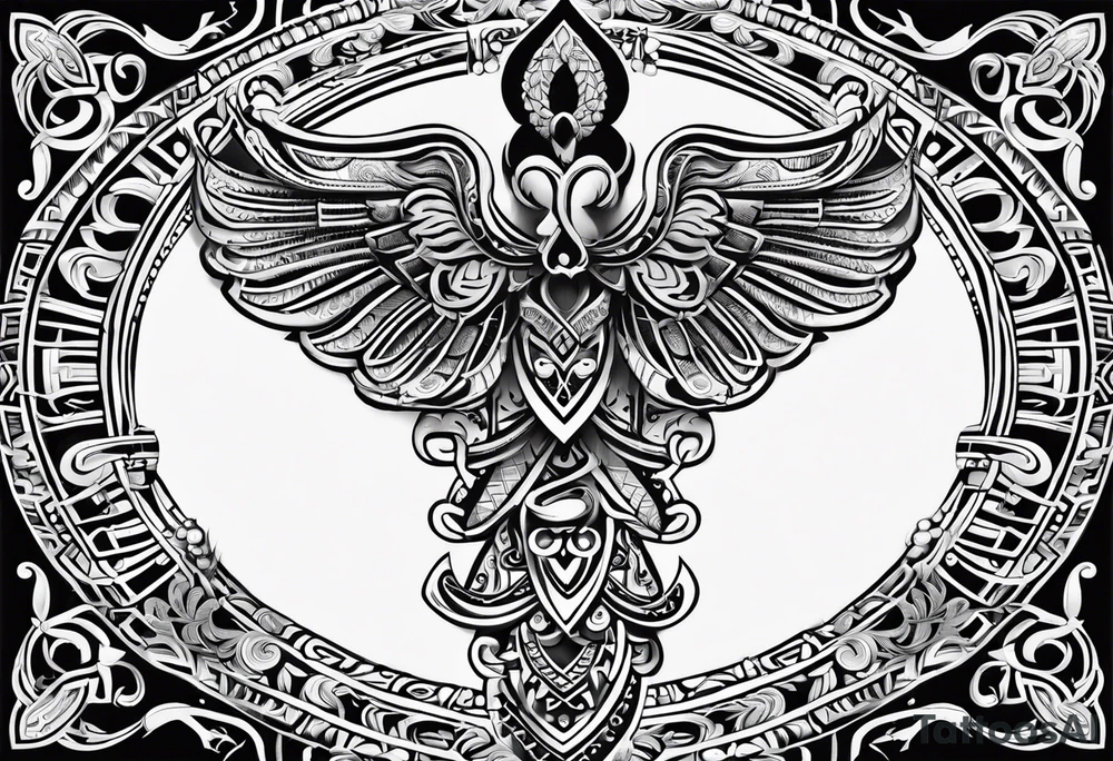 ankh, maori tattoo idea