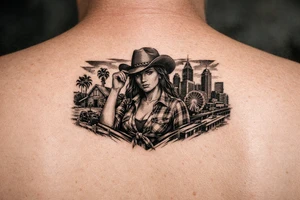 Black Country Girl from farmlands of North Florida to Black City of Metro Atlanta tattoo idea