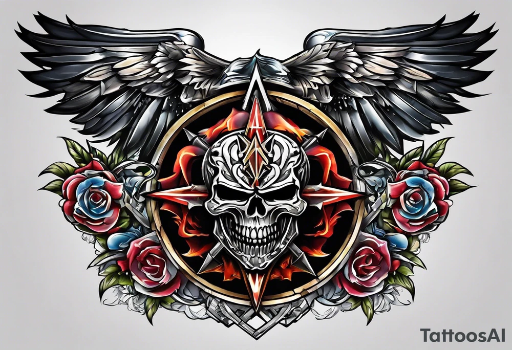 the band metallica tattoo idea