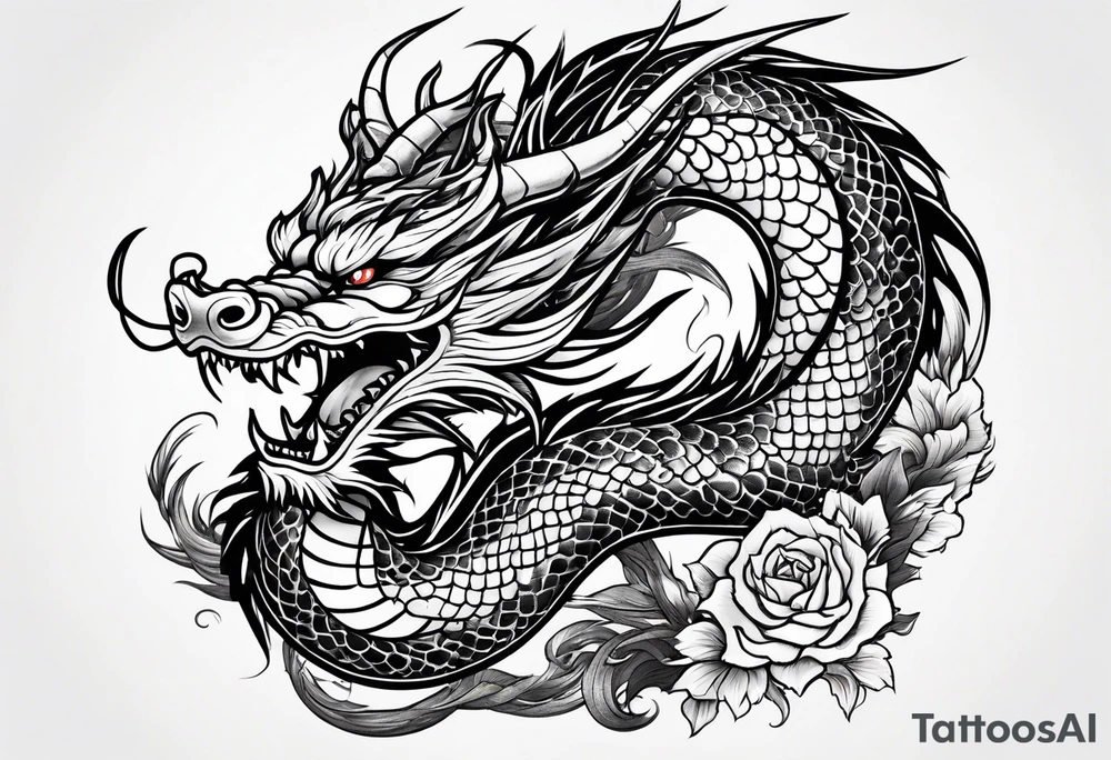 Traditional Chinese Dragon tattoo idea