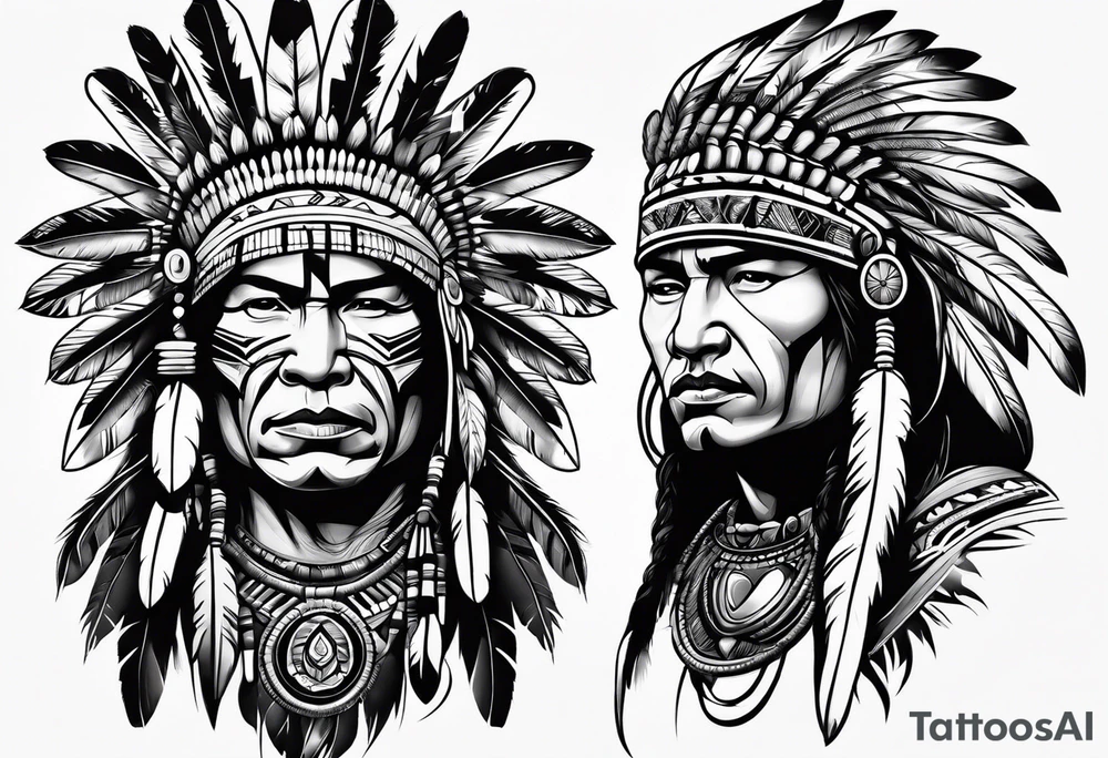 Native American designs tattoo idea