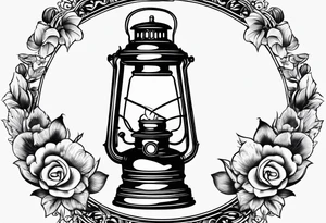 Oil lamp no oil tattoo idea
