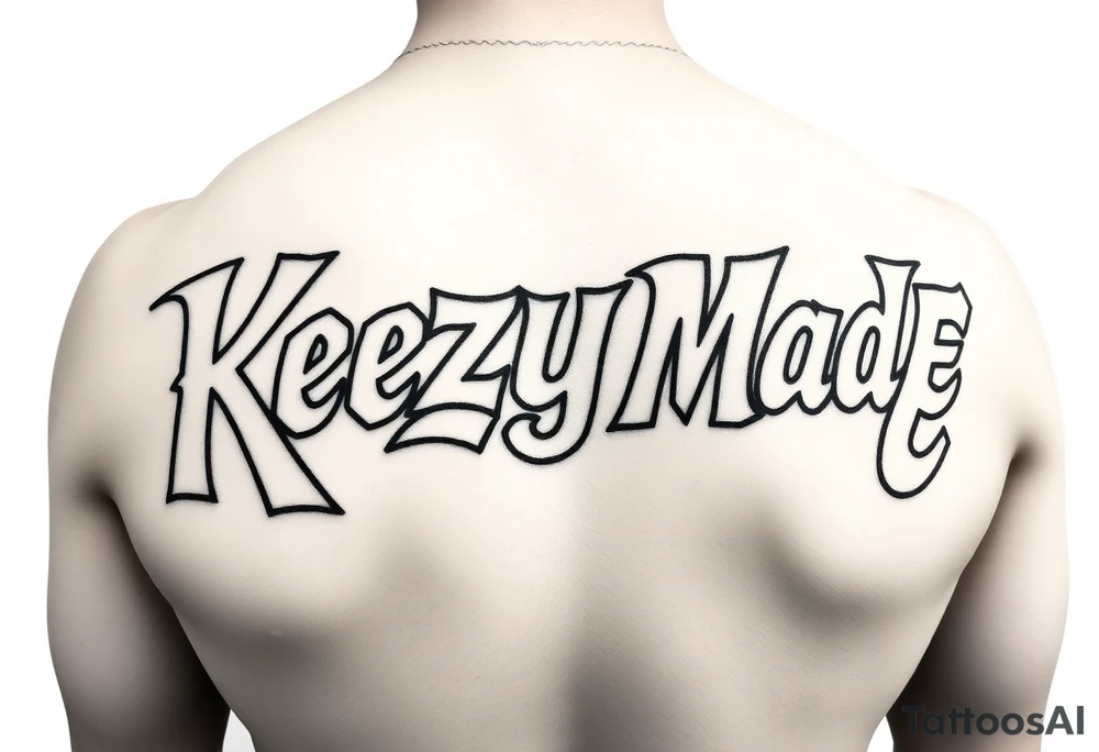(KeezY MadE) fat bubble letters tattoo idea