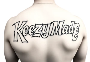 (KeezY MadE) fat bubble letters tattoo idea