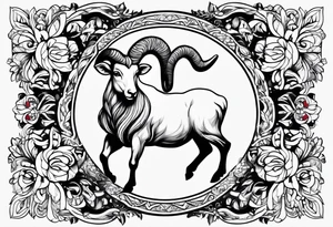 Aries for goddaughter tattoo idea