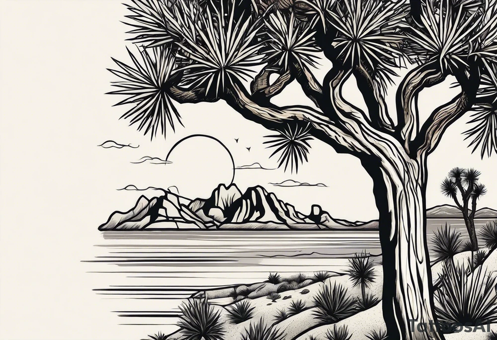 joshua tree tattoo idea