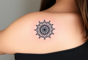 Ornamental mandela tattoo idea