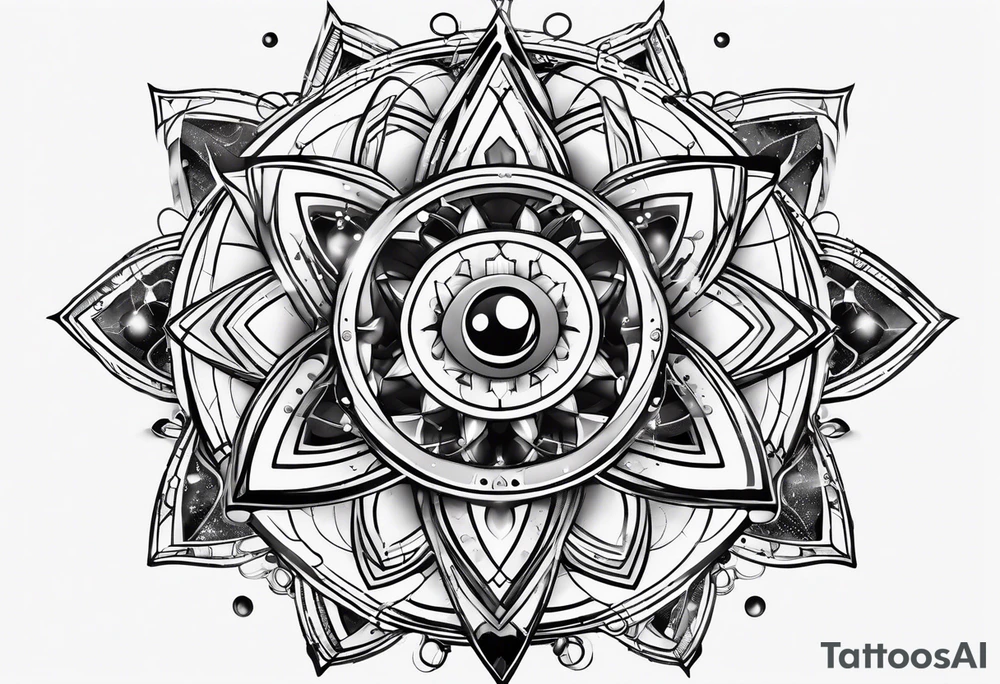 quantum model of atom tattoo idea