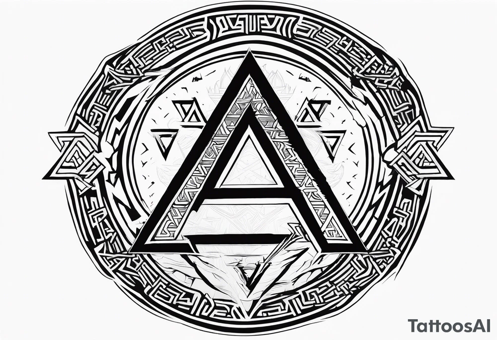 Valhalla fire runes lightning thunder
Sword shield valknut tattoo idea