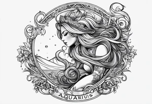 Aquarius tattoo idea