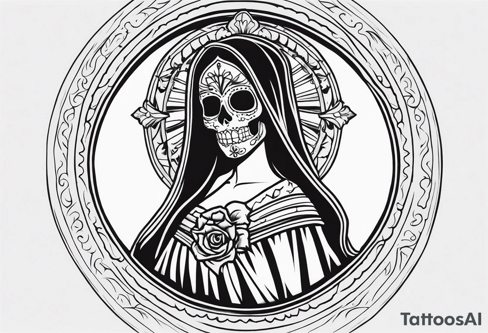 Santa muerte tattoo idea