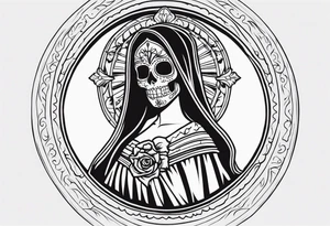 Santa muerte tattoo idea