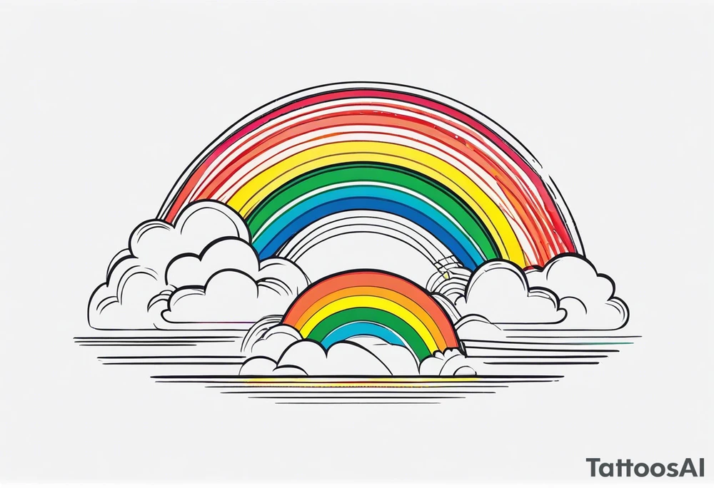 RAINBOW VECTOR tattoo idea