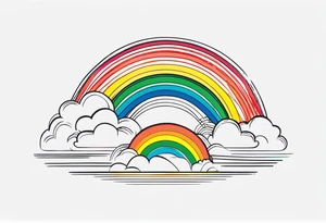 RAINBOW VECTOR tattoo idea