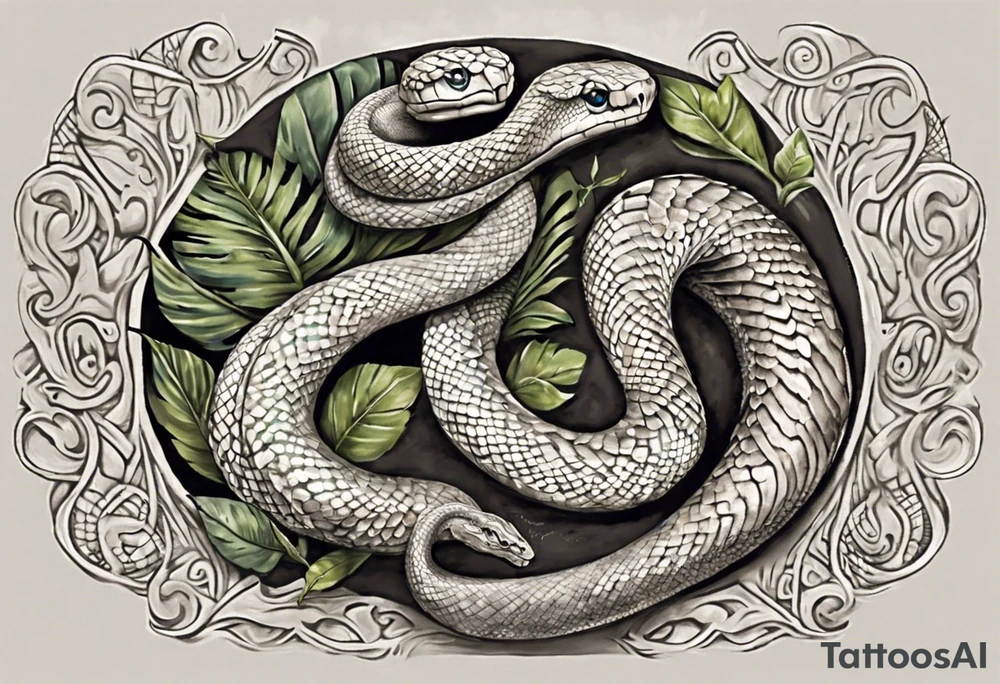 Imagine a tattoo where a regius python snake gracefully winds its way up your homoplate, serving as the central focus. The snake's scales could be intricately detailed, creating a visually stunning effect.

On one side of the snake, you can have the Te Fiti stone from Moana embedded into the design. Perhaps surrounded by lush tropical foliage to enhance its connection to the movie.

On the other side of the snake, incorporate Russell's flag from the movie Up! This could be depicted as a vibrant and colorful flag, gently waving in the wind. You might also include some of the balloons from the movie, lifting the snake and creating a whimsical atmosphere. tattoo idea
