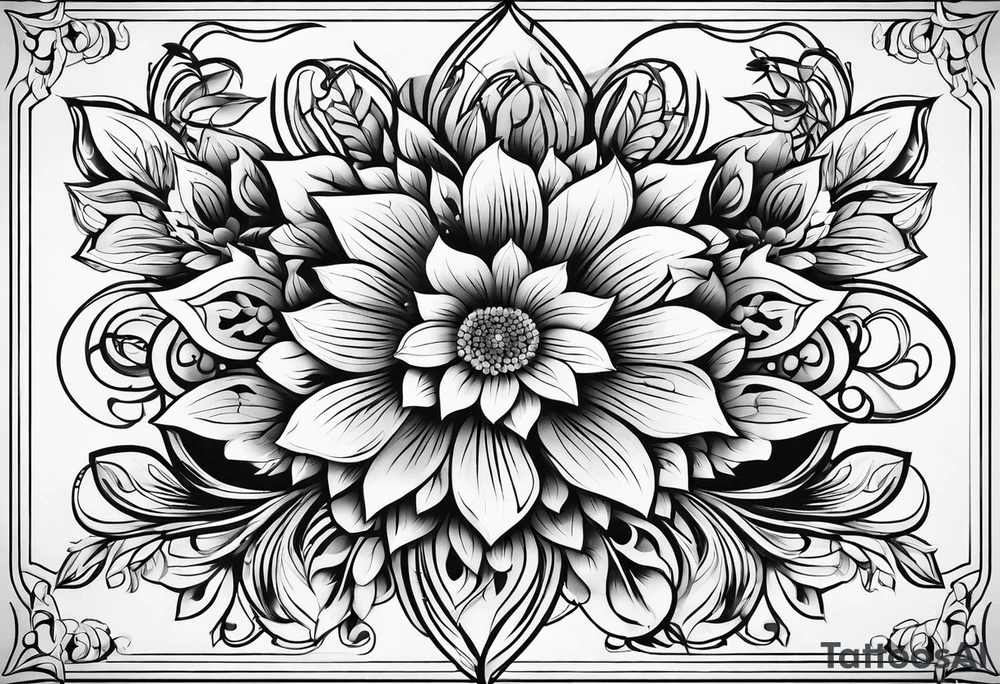 Florals tattoo idea