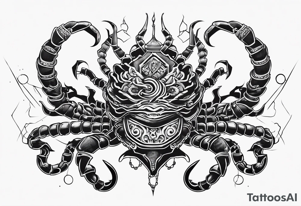 Nuts and bolts scorpion tattoo idea