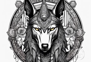 War Anubis and ra tattoo idea