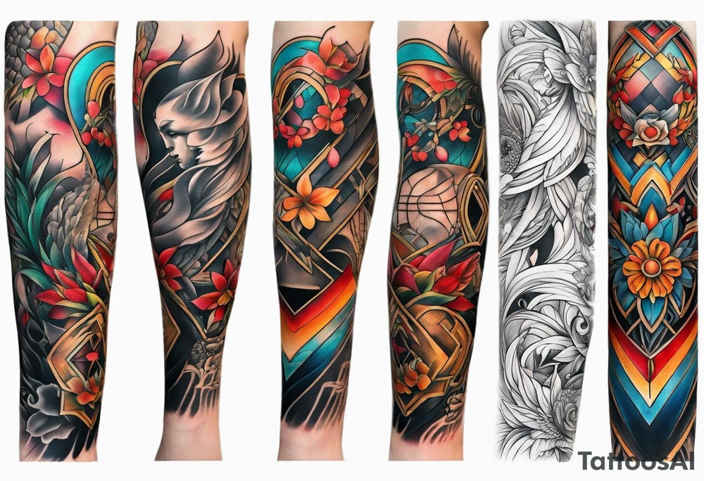 Full leg tattoo tattoo idea