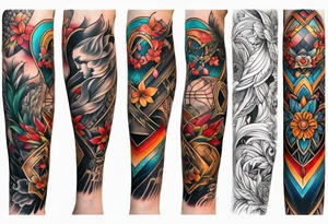 Full leg tattoo tattoo idea