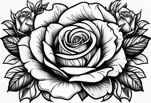 money with roses tattoo idea