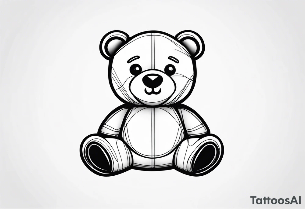 teddy bear tattoo idea