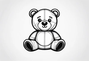 teddy bear tattoo idea
