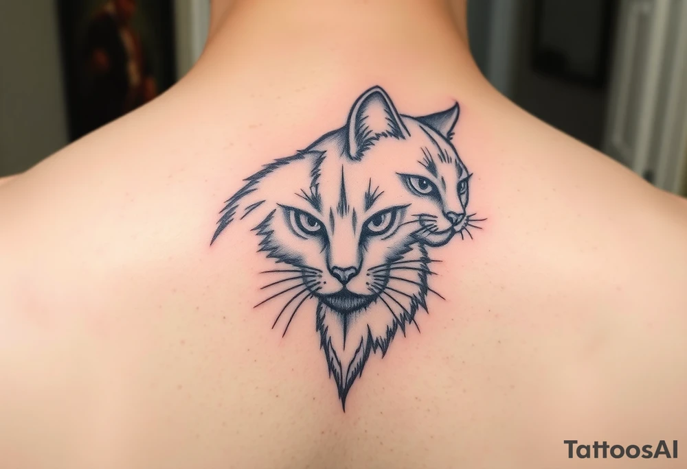Black Cat tattoo idea