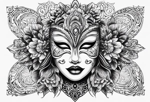 Henya mask tattoo idea