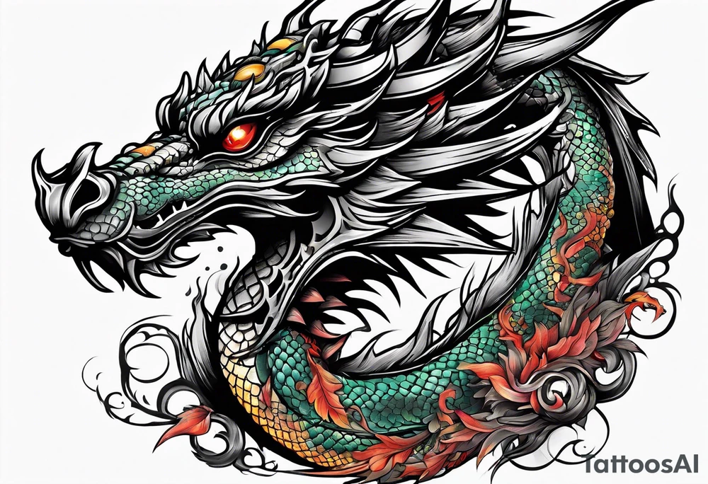 dragon tattoo idea