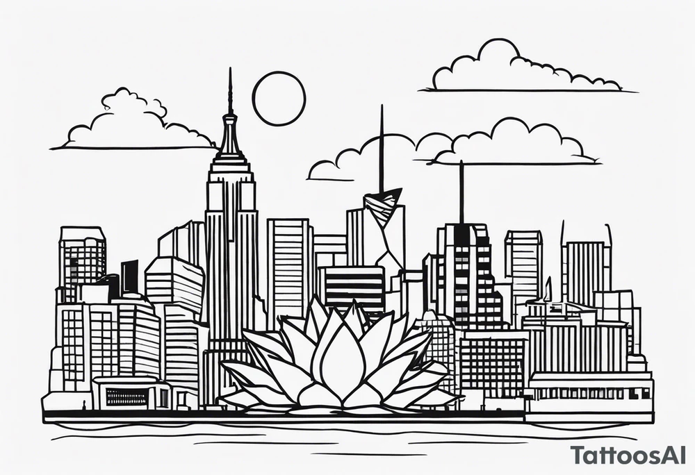 small tattoo using outlines:
Arizona NYC tattoo idea