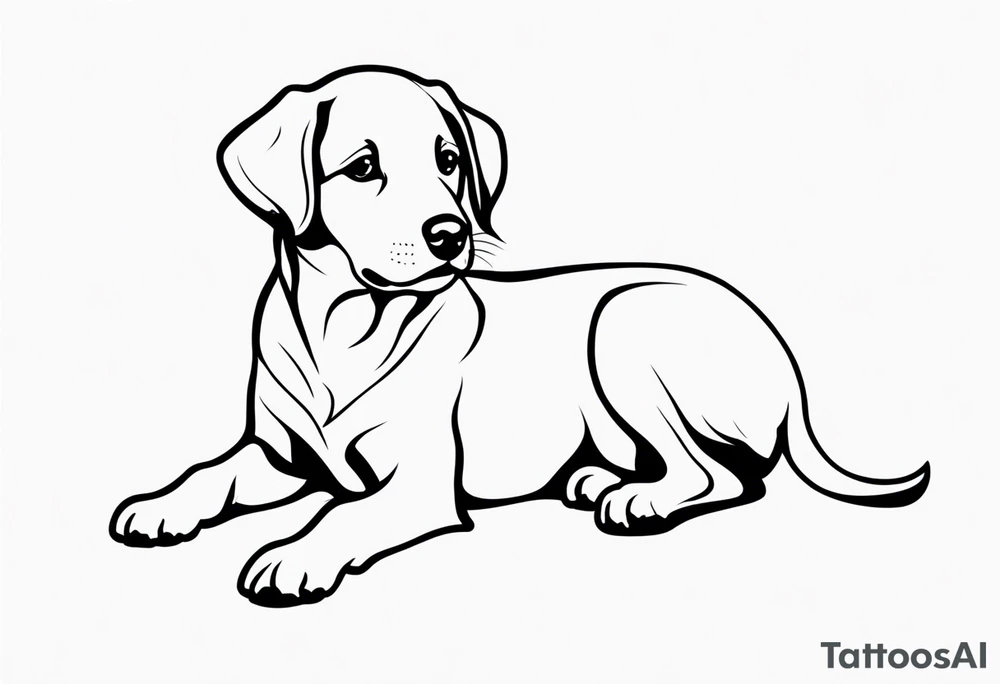 Puppy dog tattoo idea