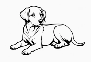 Puppy dog tattoo idea