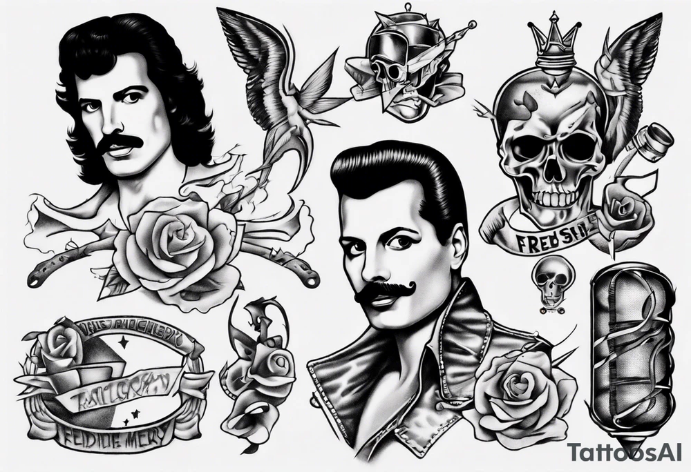 freddie mercury tattoo idea