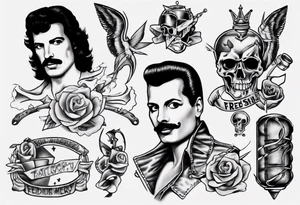 freddie mercury tattoo idea