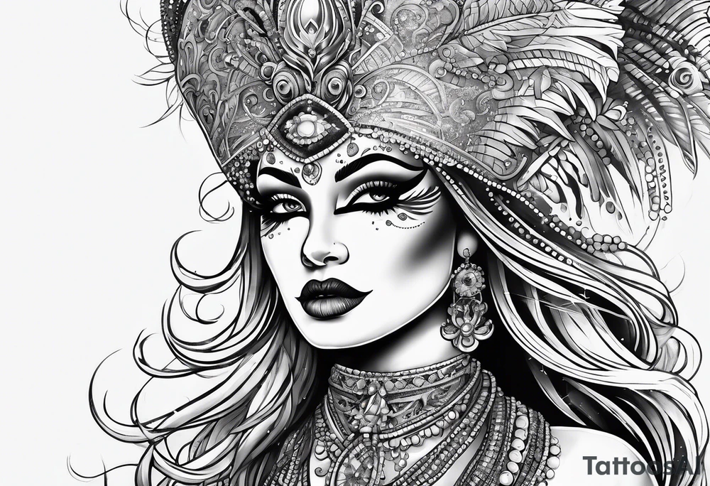 New Orleans, Mardi Gras, outer space tattoo idea
