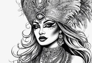New Orleans, Mardi Gras, outer space tattoo idea