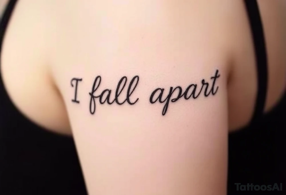 I fall apart tattoo idea